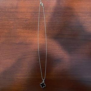 Black clover necklace